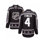 Men's Reebok Anaheim Ducks #4 Cam Fowler Authentic Black Pacific Division 2017 All-Star NHL Jersey