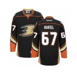 Men's Reebok Anaheim Ducks #67 Rickard Rakell Authentic Black Home NHL Jersey