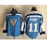 NHL anaheim ducks #11 koivu Light Blue Olympic Jersey