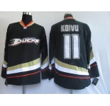 nhl anaheim ducks #11 koivu black
