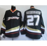 nhl anaheim ducks #27 niedermayer black