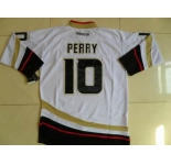 nhl jerseys anaheim ducks #10 perry white 2011 new