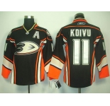 nhl jerseys anaheim ducks #11 koivu black[2011 new]