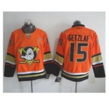 nhl jerseys anaheim ducks #15 getzlaf orange[m&n][patch C]