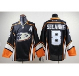 nhl jerseys anaheim ducks #8 teemu selanne third black