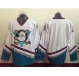 nhl jerseys anaheim ducks blank white[m&n]
