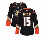 Women Adidas Anaheim Ducks #15 Ryan Getzlaf Black Home Authentic Stitched NHL Jersey