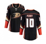 Women Anaheim Ducks #10 Corey Perry Fanatics Branded Black Home Breakaway Hockey Jersey