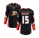 Women Anaheim Ducks #15 Ryan Getzlaf Fanatics Branded Black Home Breakaway Hockey Jersey
