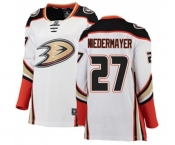 Women Anaheim Ducks #27 Scott Niedermayer Authentic White Away Fanatics Branded Breakaway Hockey Jersey