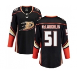 Women Anaheim Ducks #51 Blake McLaughlin Authentic Black Home Fanatics Branded Breakaway Hockey Jersey