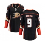 Women Anaheim Ducks #9 Paul Kariya Fanatics Branded Black Home Breakaway Hockey Jersey
