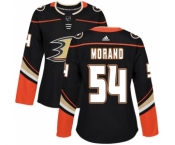 Women's Adidas Anaheim Ducks #54 Antoine Morand Authentic Black Home NHL Jersey
