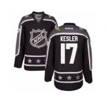Women's Reebok Anaheim Ducks #17 Ryan Kesler Authentic Black Pacific Division 2017 All-Star NHL Jersey