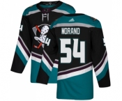 Youth Adidas Anaheim Ducks #54 Antoine Morand Authentic Black-Teal Alternate NHL Jersey