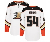 Youth Adidas Anaheim Ducks #54 Antoine Morand Authentic White Away NHL Jersey
