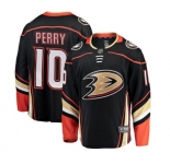 Youth Anaheim Ducks #10 Corey Perry Fanatics Branded Black Home Breakaway Hockey Jersey