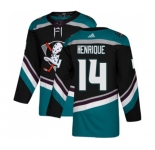 Youth Anaheim Ducks #14 Adam Henrique Authentic Black Teal Alternate Hockey Jersey