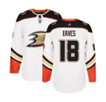 Youth Anaheim Ducks #18 Patrick Eaves Authentic White Away Hockey Jersey