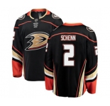 Youth Anaheim Ducks #2 Luke Schenn Authentic Black Home Fanatics Branded Breakaway Hockey Jersey