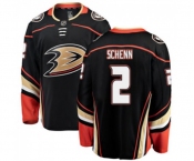 Youth Anaheim Ducks #2 Luke Schenn Authentic Black Home Fanatics Branded Breakaway Hockey Jersey