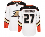 Youth Anaheim Ducks #27 Scott Niedermayer Authentic White Away Hockey Jersey