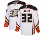 Youth Anaheim Ducks #32 Jacob Larsson Authentic White Away Hockey Jersey