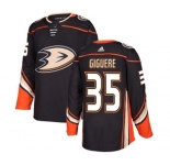 Youth Anaheim Ducks #35 Jean-Sebastien Giguere Authentic Black Home Hockey Jersey