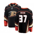 Youth Anaheim Ducks #37 Nick Ritchie Fanatics Branded Black Home Breakaway Hockey Jersey