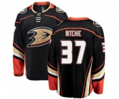 Youth Anaheim Ducks #37 Nick Ritchie Fanatics Branded Black Home Breakaway Hockey Jersey