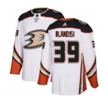 Youth Anaheim Ducks #39 Joseph Blandisi Authentic White Away Hockey Jersey