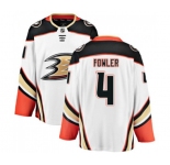 Youth Anaheim Ducks #4 Cam Fowler Fanatics Branded White Away Breakaway Hockey Jersey