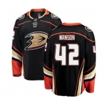 Youth Anaheim Ducks #42 Josh Manson Fanatics Branded Black Home Breakaway Hockey Jersey