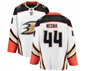 Youth Anaheim Ducks #44 Jaycob Megna Authentic White Away Fanatics Branded Breakaway Hockey Jersey
