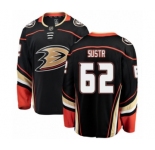 Youth Anaheim Ducks #62 Andrej Sustr Authentic Black Home Fanatics Branded Breakaway NHL Jersey