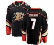 Youth Anaheim Ducks #7 Andrew Cogliano Fanatics Branded Black Home Breakaway Hockey Jersey