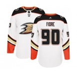 Youth Anaheim Ducks #90 Giovanni Fiore Authentic White Away Hockey Jersey