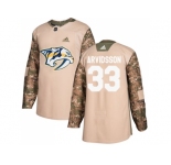 Men Adidas Nashville Predators #33 Viktor Arvidsson Camo Authentic 2017 Veterans Day Stitched NHL Jersey