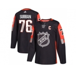 Men Adidas Nashville Predators #76 P.K Subban Black 2018 All-Star Central Division Authentic Stitched NHL Jersey