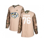 Men Adidas Nashville Predators #76 P.K Subban Camo Authentic 2017 Veterans Day Stitched NHL Jersey