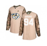 Men Adidas Nashville Predators #94 Samuel Girard Camo Authentic 2017 Veterans Day Stitched NHL Jersey