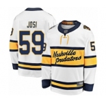 Men's Nashville Predators #59 Roman Josi Fanatics Branded White 2020 Winter Classic Breakaway Hockey Jersey