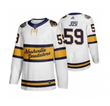 Men's Predators #59 Roman Josi White Authentic 2020 Winter Classic Stitched Hockey Jersey
