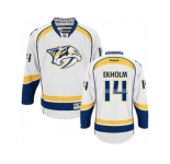 Men's Reebok Nashville Predators #14 Mattias Ekholm Authentic White Away NHL Jersey