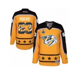 Men's Reebok Nashville Predators #63 Mike Ribeiro Authentic Gold Home 2017 Stanley Cup Final NHL Jersey New Style
