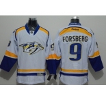NHL Nashville Predators #9 Filip Forsberg White Jerseys