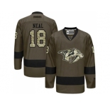 Nashville Predators #18 James Neal Green Salute to Service Stitched NHL Jersey