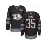 Nashville Predators #35 Pekka Rinne Black 1917-2017 100th Anniversary Stitched NHL Jersey