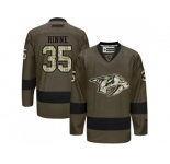 Nashville Predators #35 Pekka Rinne Green Salute to Service Stitched NHL Jersey
