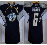 nhl nashville predators#6 weber black(C patch)